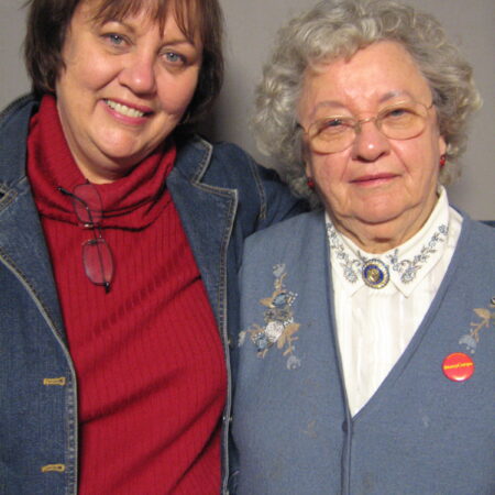 Vi Lewis and Patti Busse