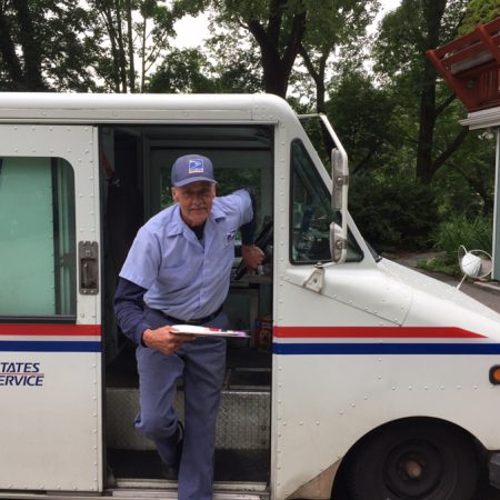 Mike Starck has just retired after 37 years with the postal service--30 of them on the same route!