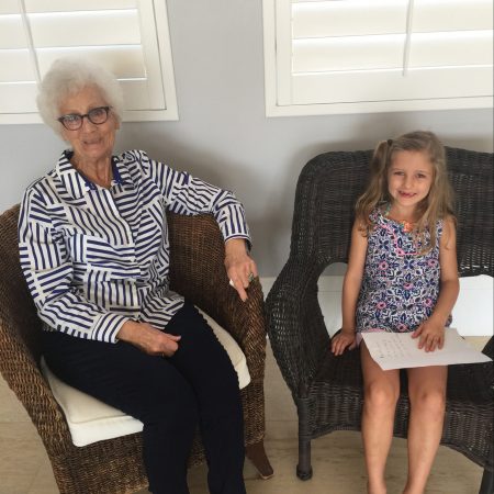 Eva Dixon interviewing her great grandmother Billie Ray