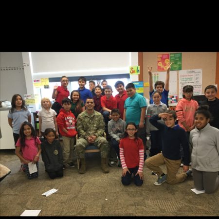 Mrs. Henry’s 4th Grade Class Interviews a Veteran on November 30, 2017