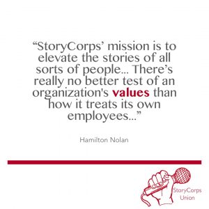 "StoryCorps’ mission is to elevate the stories of all sorts of people..."
