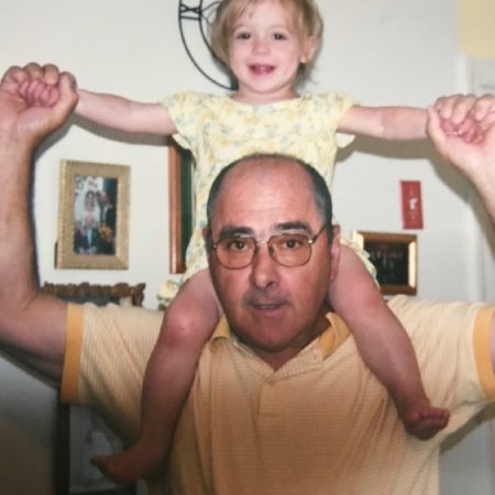 Sydney and her grandpa!