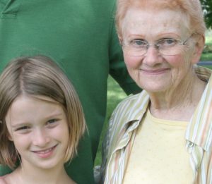 Eight-year-old Adele Worthington interviews her Grandma, Betty Vogel