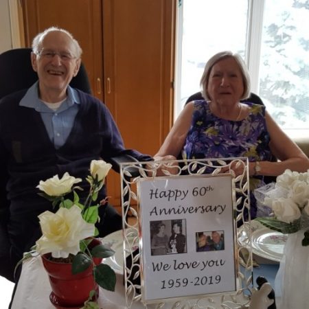 Lucille Cardinal and Roger Bergeron 60th Wedding Anniversary