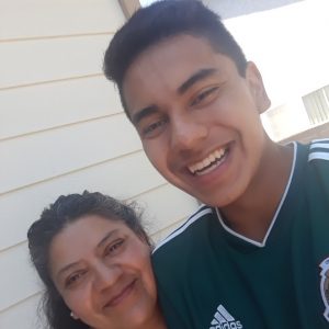 Cesar Albarran and his mother interview