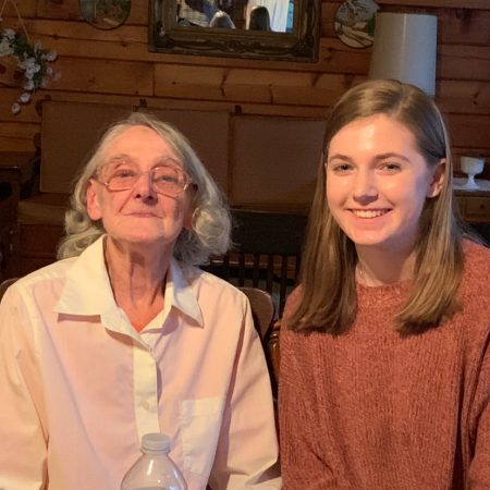 Margaret Kondrick tells her great granddaughter, Emily, about growing up and her life in Western Pennsylvania.
