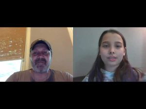 Charlotte and David (dad) interview