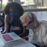 Veterans & Homefront Voices:
Dorothy Greenberg, 98 World War II Navy veteran with Everglades JROTC cadet Major Executive Officer
