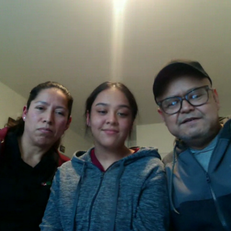 Efrain Chombo, Maria Perez Rosales, and Yuliza Chombo Perez