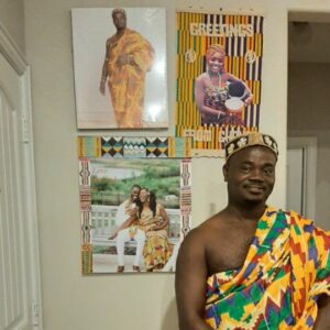 Interview about Ghanaian traditional kente cloth.