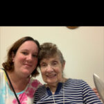 Grandma and I reminiscing.