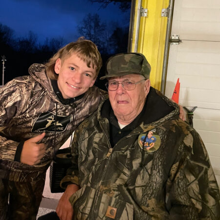 Hunting talk with papa