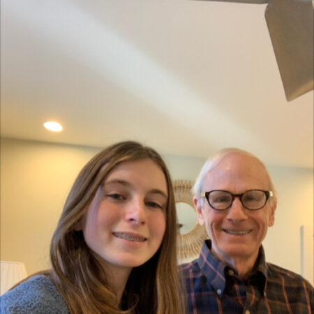 My grandfather Sanders and me, Liz