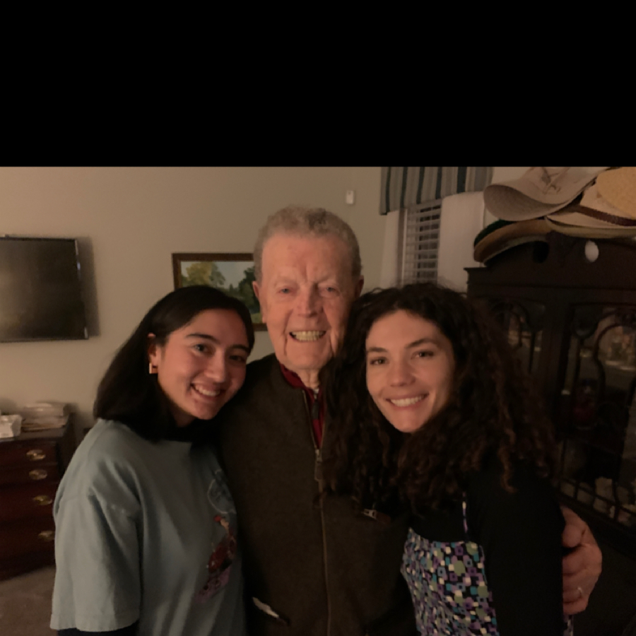 Papa and his Two Leading Granddaughters