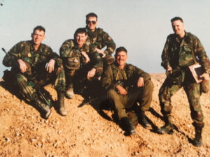 My dad and the army