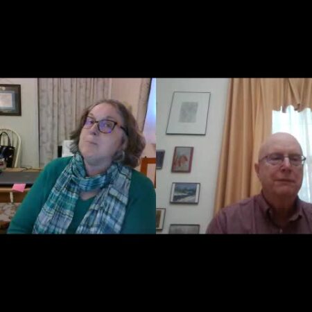 Tom Preston interviewing Mary Laverdure