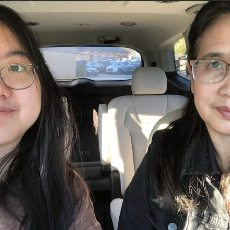 Danielle Qin and her mother Dan Chen talk about childhoods, accounting, and dogs.